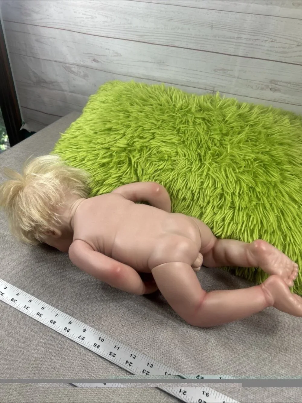 Sleeping Baby Doll Reborn Boy Anatomically Correct Newborn 18” Blonde Eye lashes